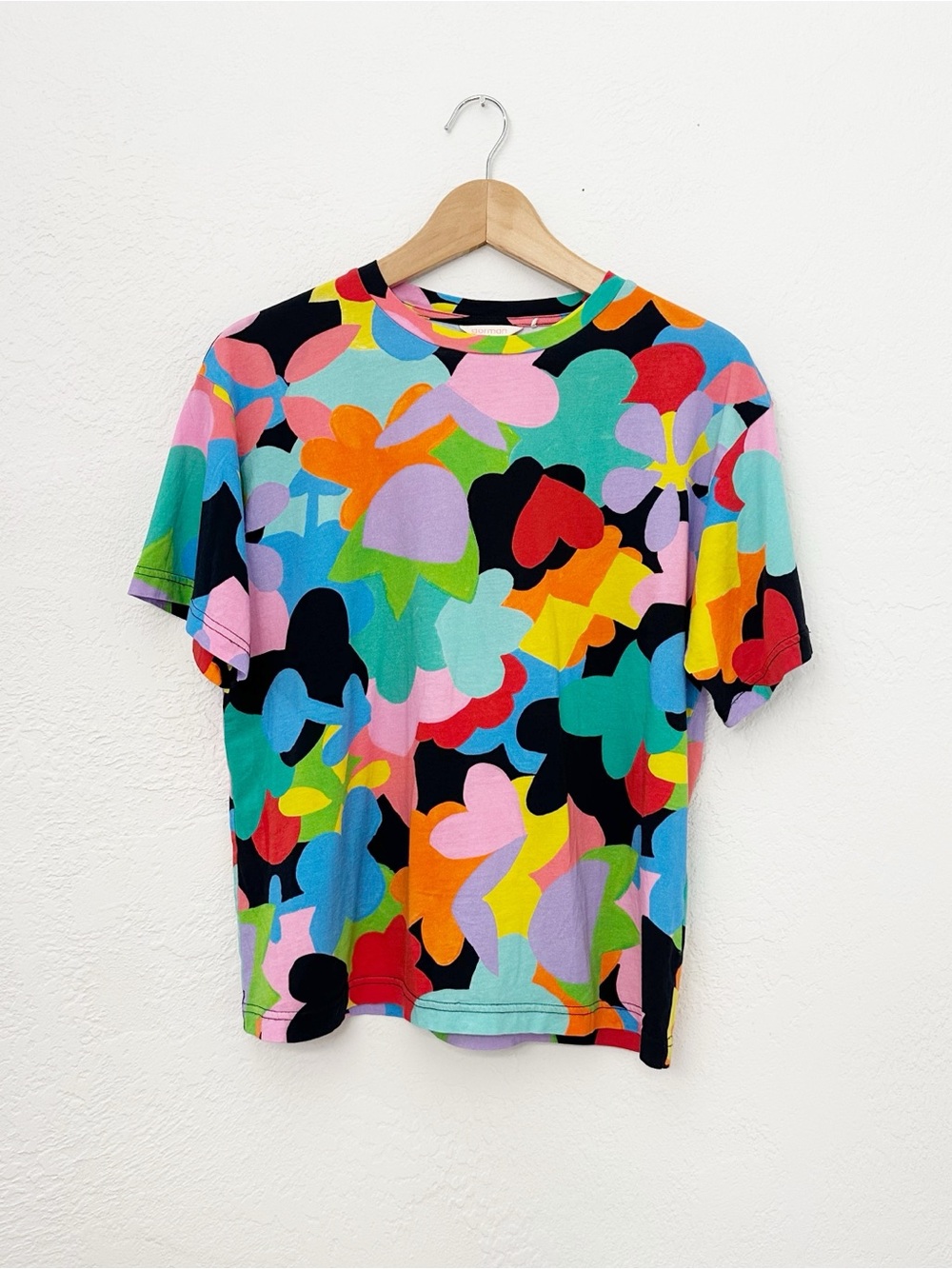 Gorman Australia 100% Organic Cotton T Shirt - Multicolor Abstract Graphic Print